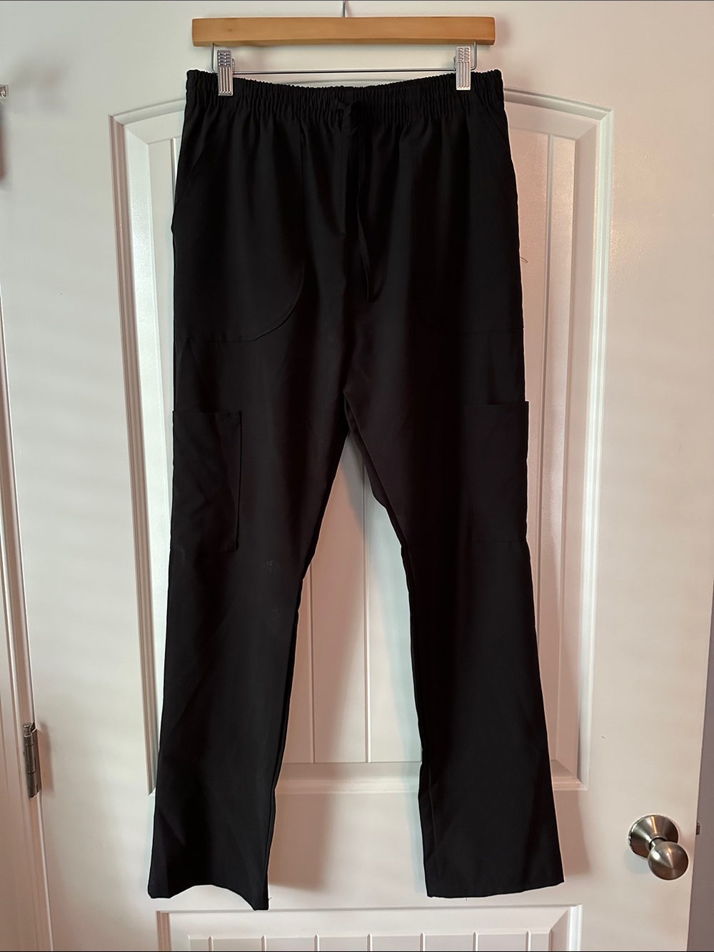 Women’s Black Elastic Waist Scrub Pants